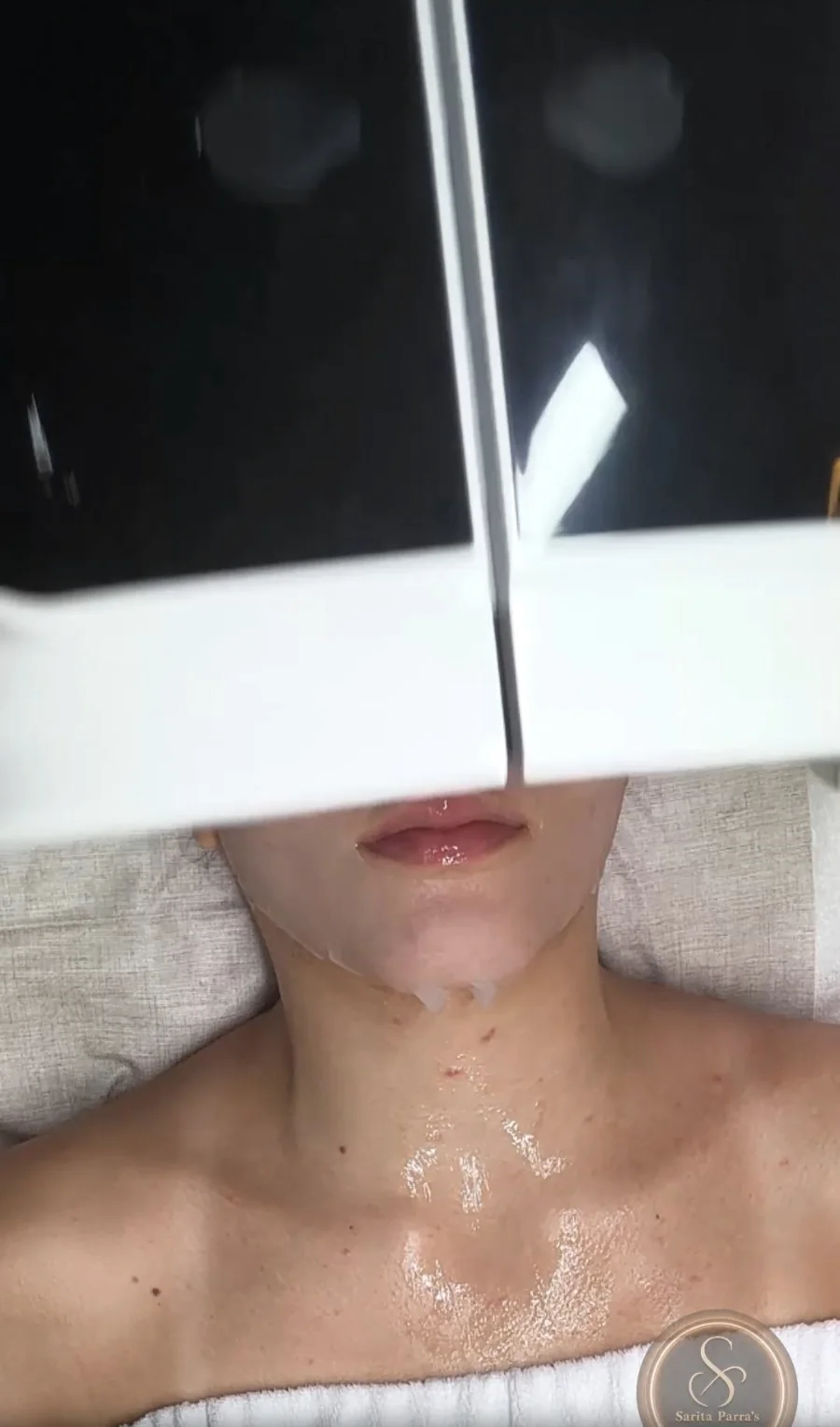 Proceso real de oxigenación facial